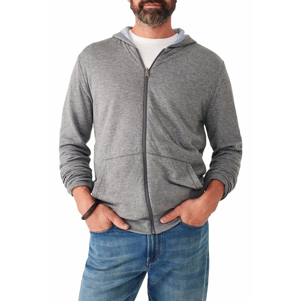 Faherty Home Cloud Reversible Pima Cotton & Modal XL Gray